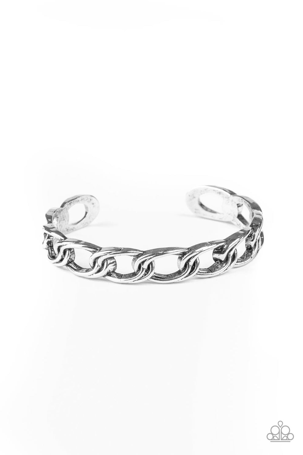 Link Tank - silver - Paparazzi bracelet – JewelryBlingThing