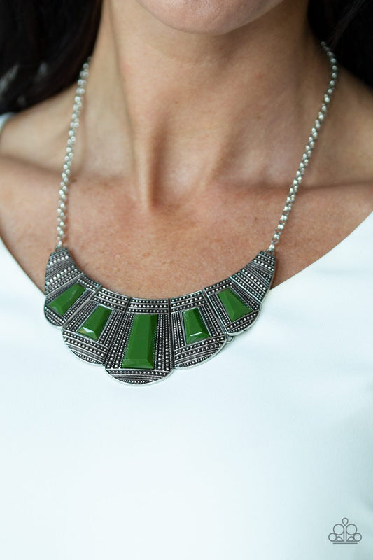 Lion Den-green-Paparazzi necklace