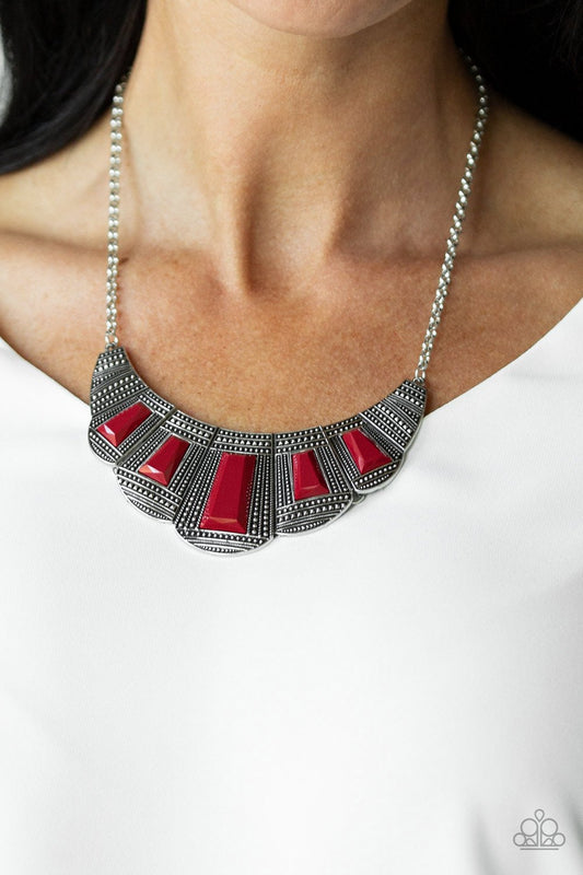Lion Den-red-Paparazzi necklace