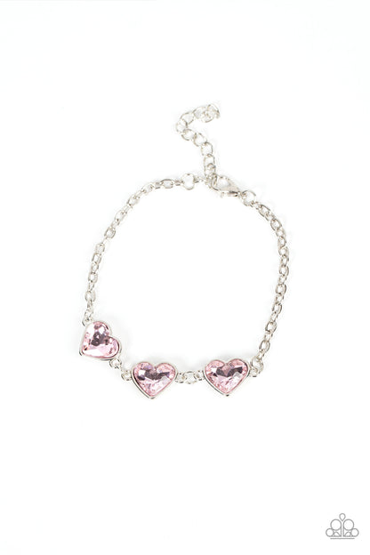 Little Heartbreaker - pink - Paparazzi bracelet