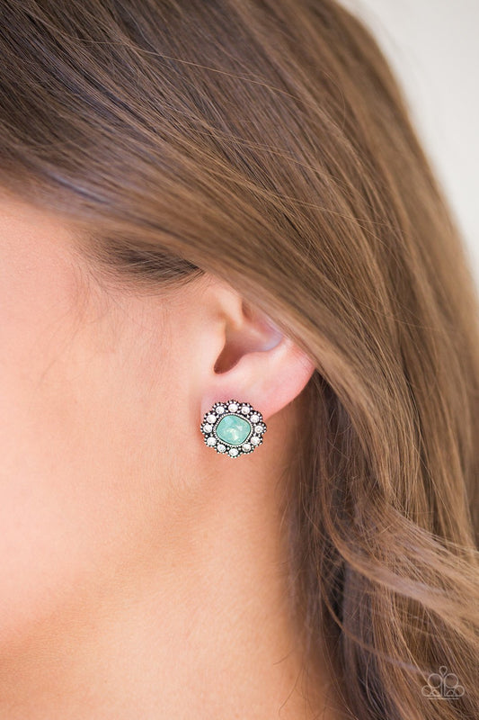 Little Lady-green-Paparazzi earrings