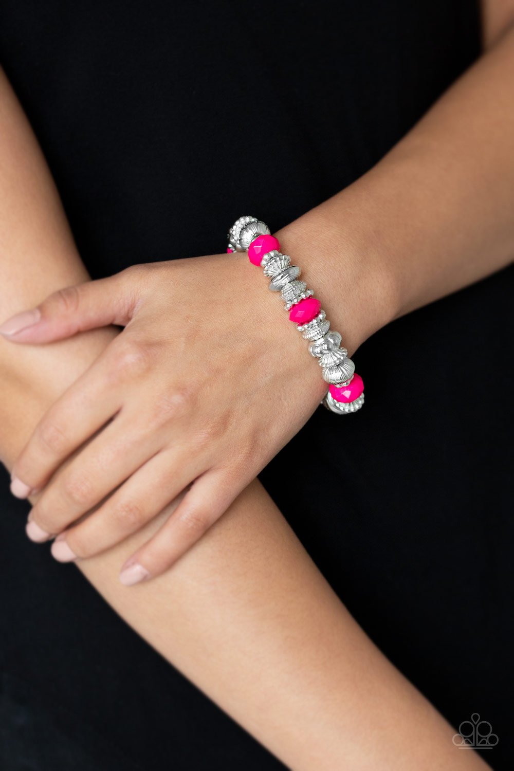 Live Life to the COLOR-fullest-pink-Paparazzi bracelet