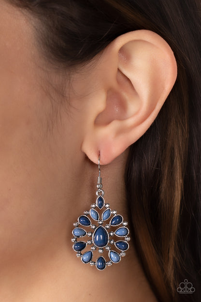 Lively Luncheon - blue - Paparazzi earrings