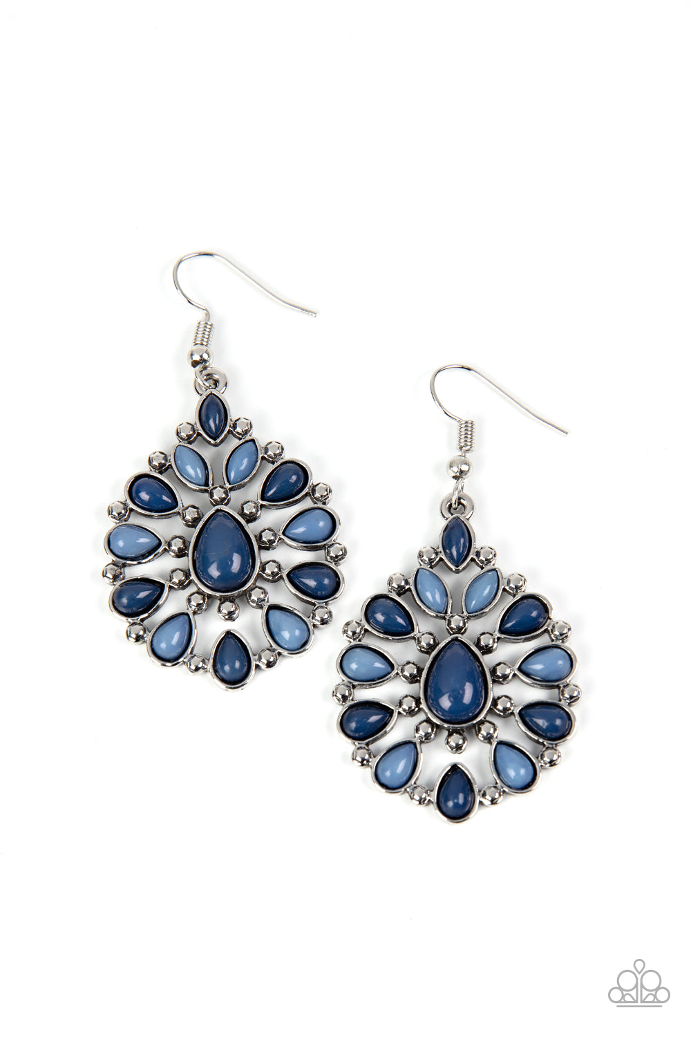 Lively Luncheon - blue - Paparazzi earrings