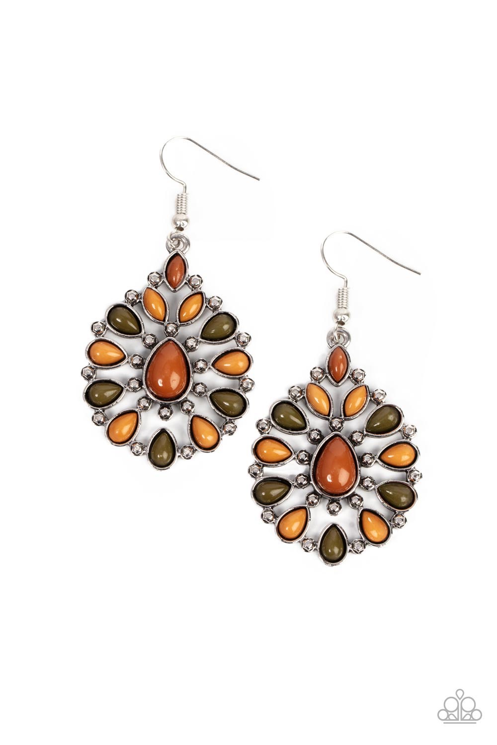 Lively Luncheon - multi - Paparazzi earrings