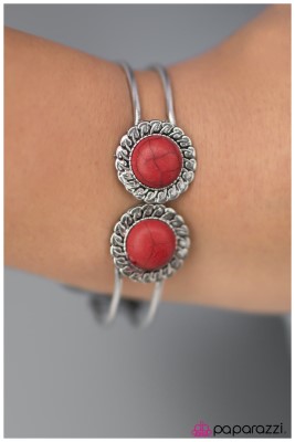 Living in the Stone Age - red - Paparazzi bracelet
