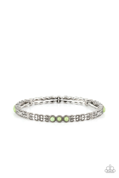 Living In The PASTURE - green - Paparazzi bracelet