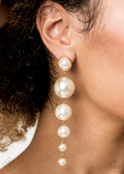 Living a WEALTHY Lifestyle - gold - Paparazzi earrings