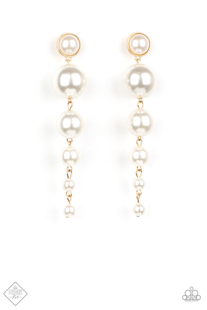 Living a WEALTHY Lifestyle - gold - Paparazzi earrings