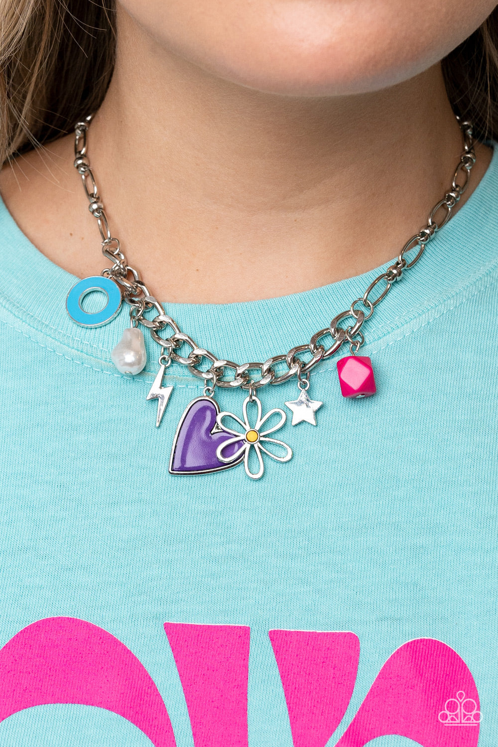 Living in CHARM-ony - purple - Paparazzi necklace