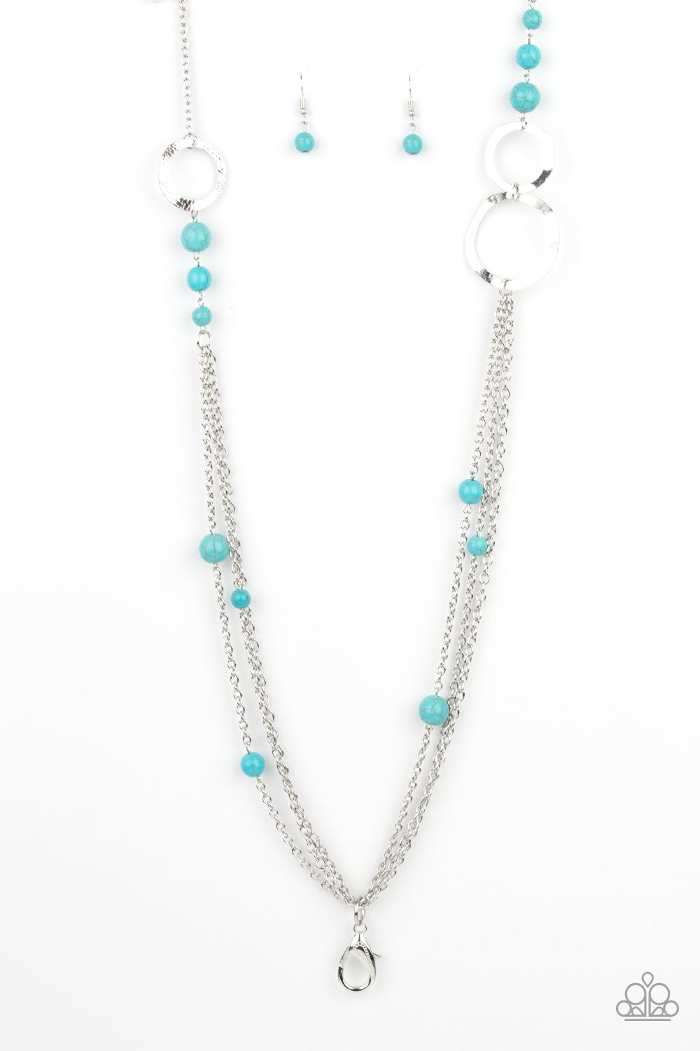Local Charm - blue - Paparazzi LANYARD necklace