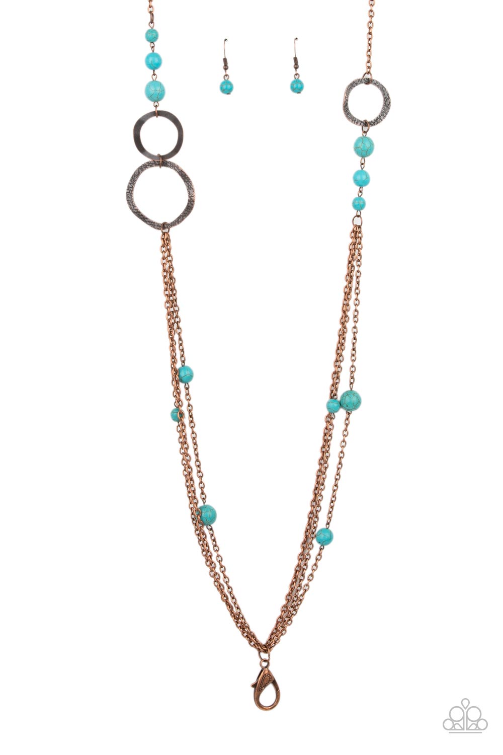 Local Charm - copper - Paparazzi LANYARD necklace