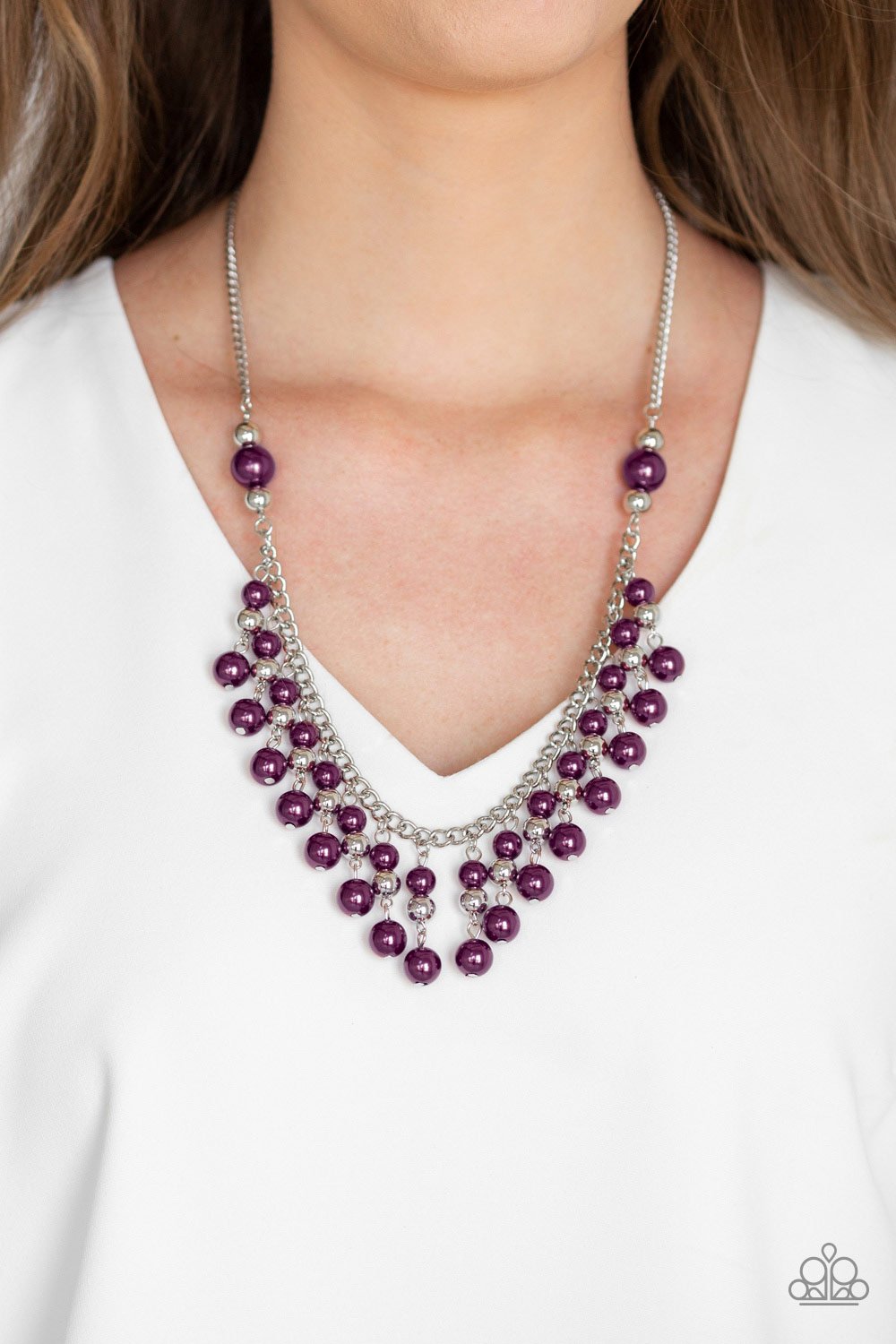 Location, Location, Location-purple-Paparazzi necklace