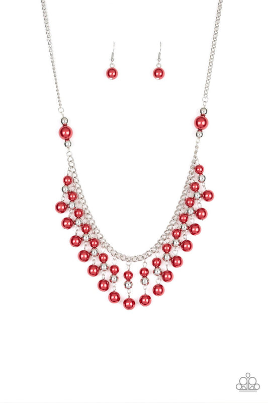 Location, Location, Location-red-Paparazzi necklace