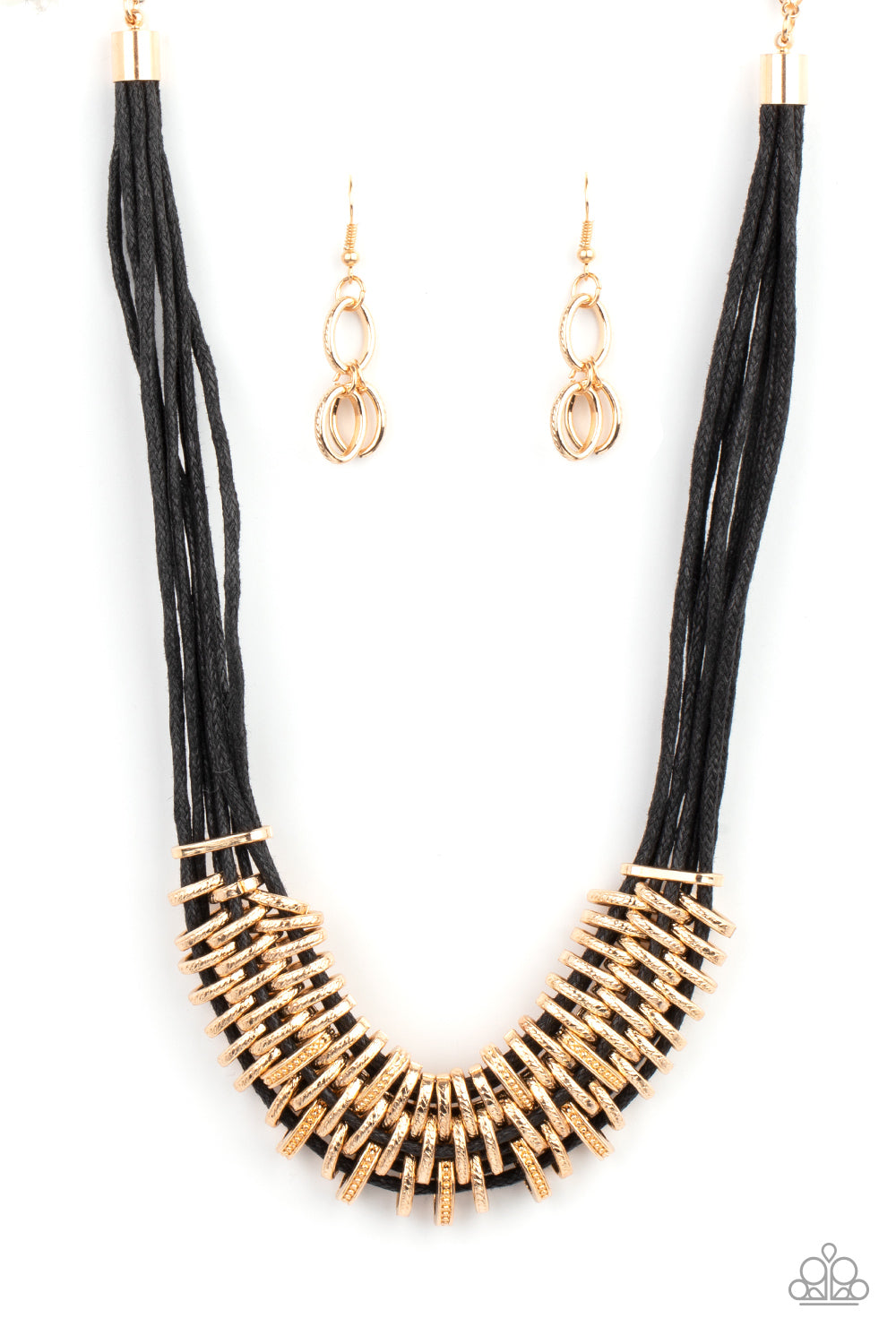 Lock, Stock, and SPARKLE - gold - Paparazzi necklace