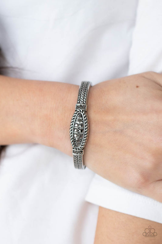 Locked in Luster - silver - Paparazzi bracelet