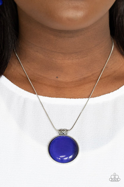 Look Into My Aura - blue - Paparazzi necklace