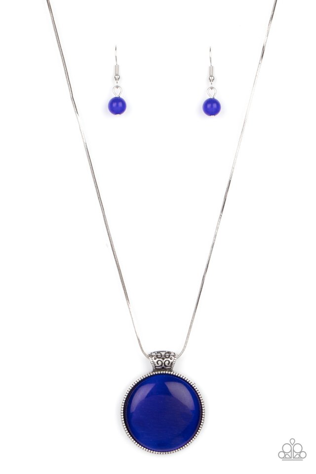 Look Into My Aura - blue - Paparazzi necklace