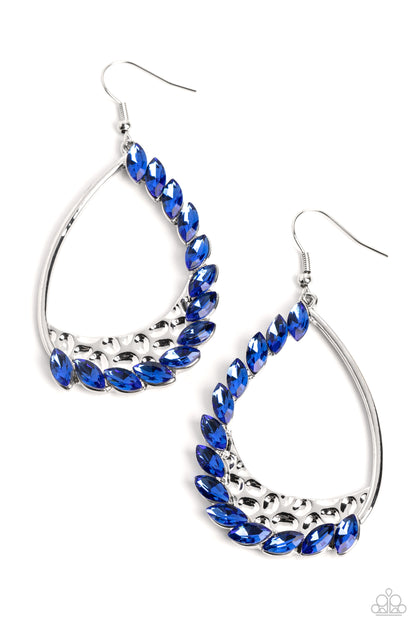 Looking Sharp - blue - Paparazzi earrings