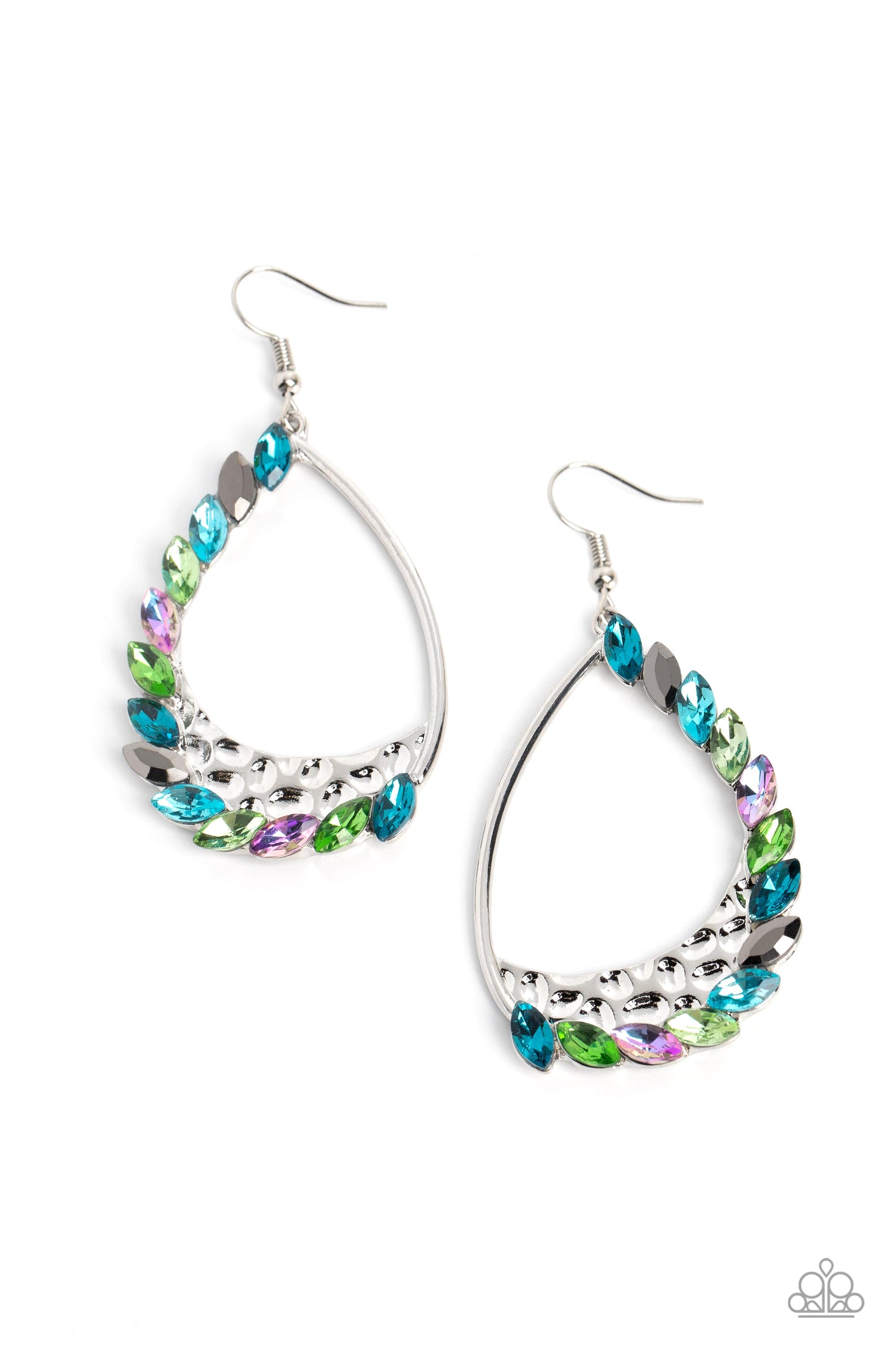 Looking Sharp - multi - Paparazzi earrings