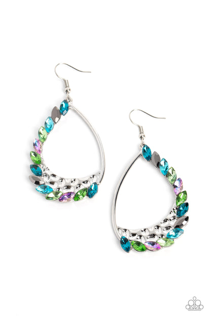 Looking Sharp - multi - Paparazzi earrings