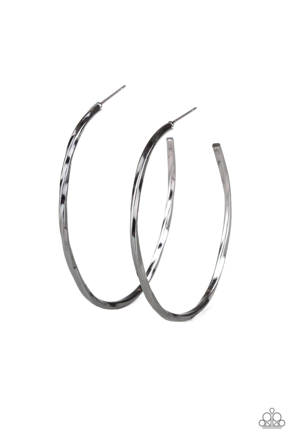 Loop de HOOP - black - Paparazzi earrings