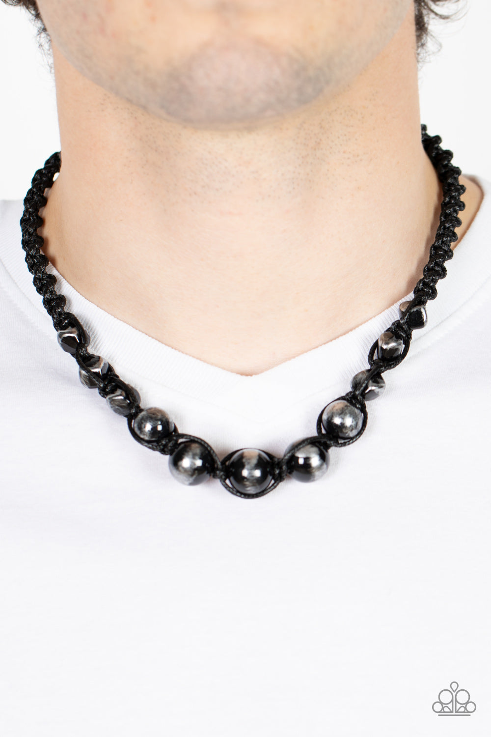 Loose Cannon - black - Paparazzi MENS necklace