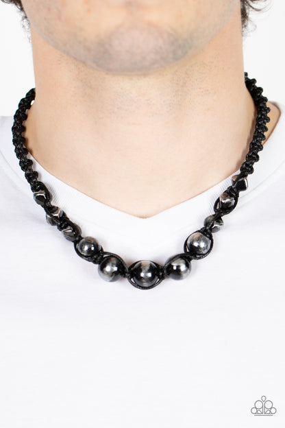Loose Cannon - black - Paparazzi MENS necklace