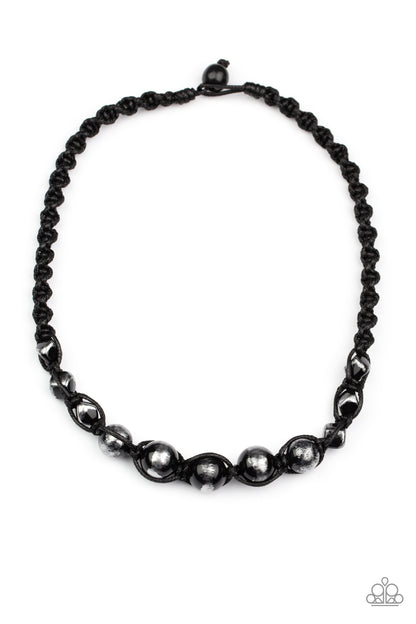 Loose Cannon - black - Paparazzi MENS necklace