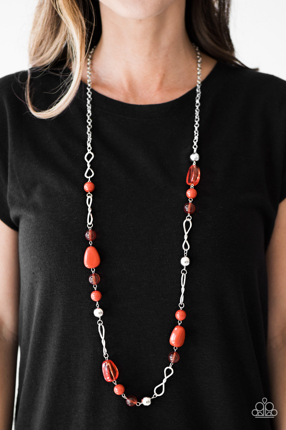 Lost Safari - orange - Paparazzi necklace