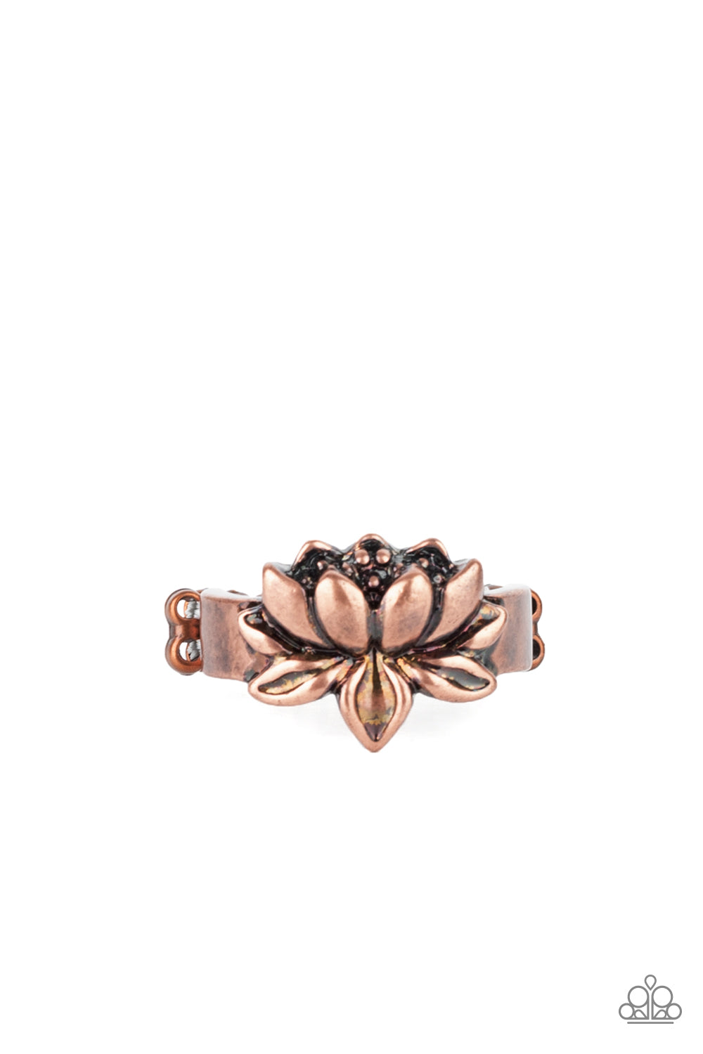 Lotus Crowns - copper - Paparazzi ring