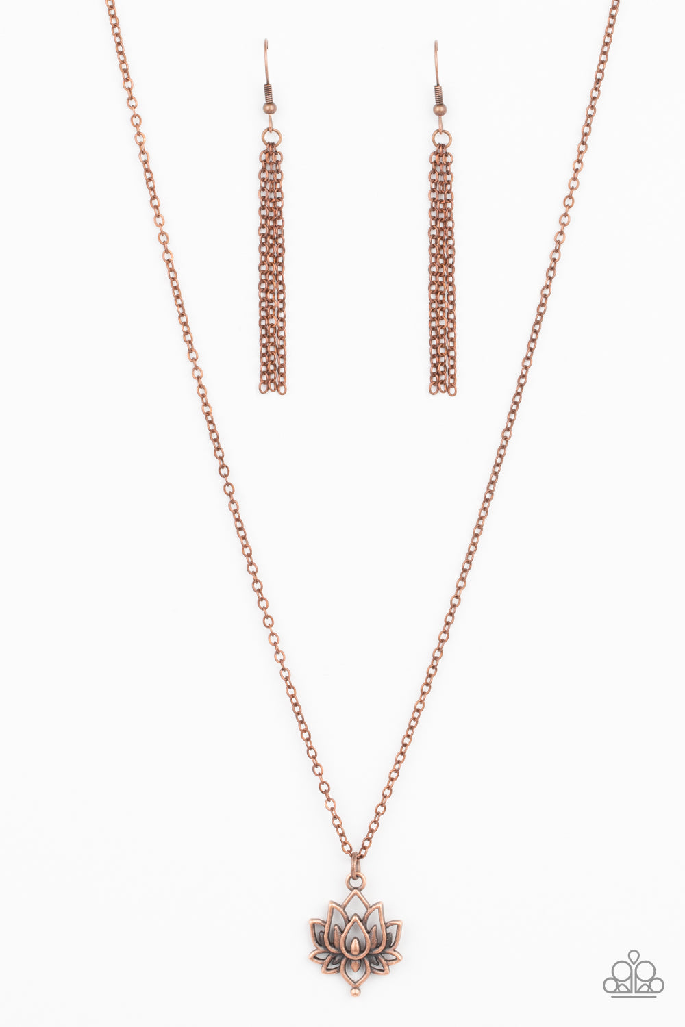 Lotus Retreat - copper - Paparazzi necklace
