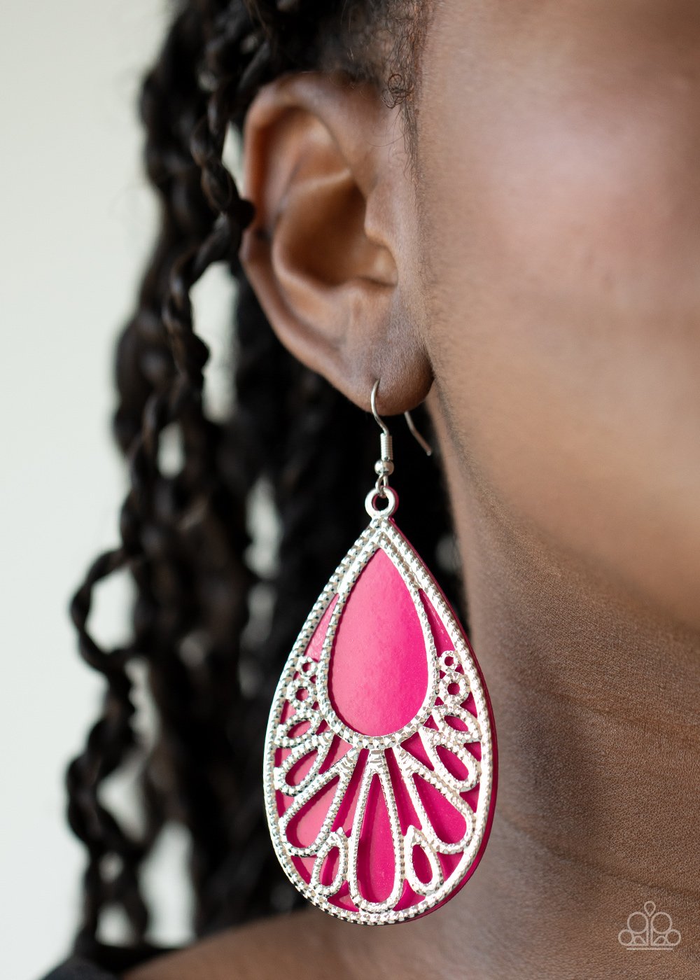 Loud and Proud-pink-Paparazzi earrings