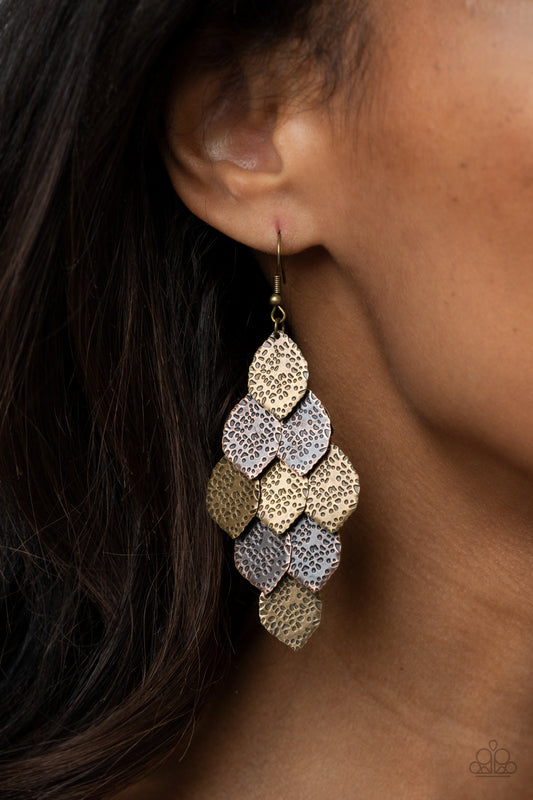 Loud and Leafy - multi - Paparazzi earrings