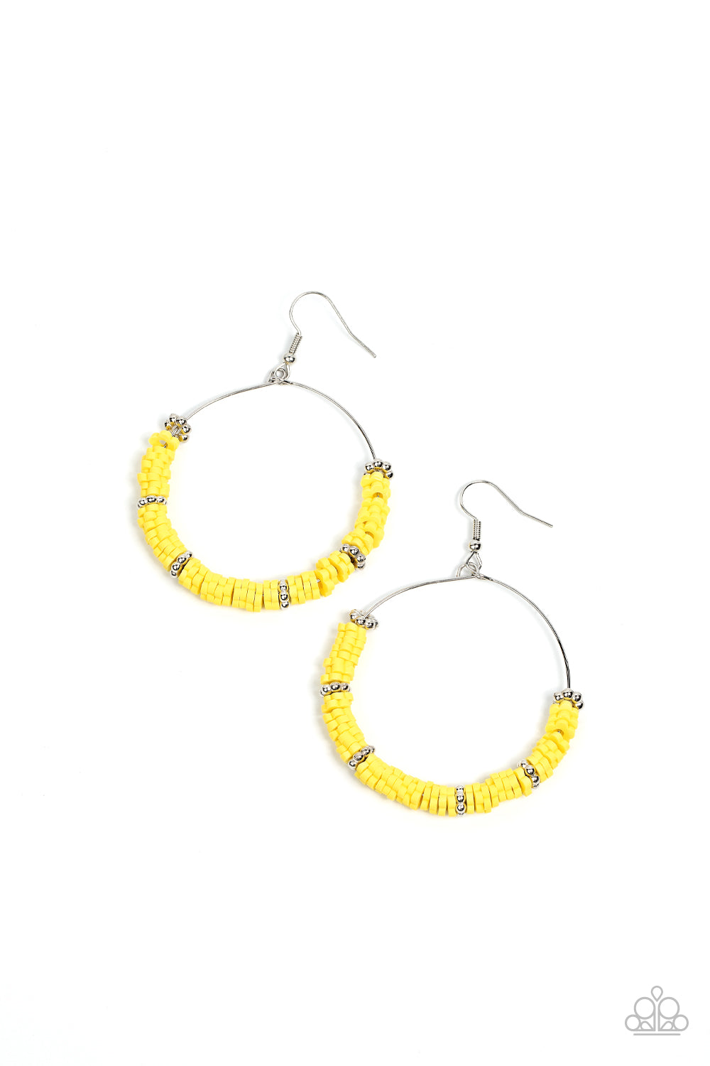 Loudly Layered - yellow - Paparazzi earrings