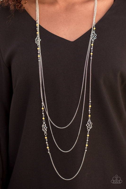 Love Every Day - Yellow - Paparazzi necklace