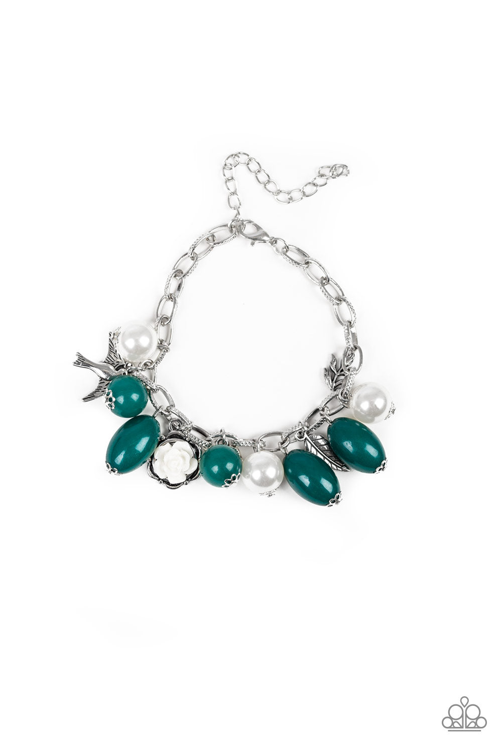 Love Doves - dark green - Paparazzi bracelet