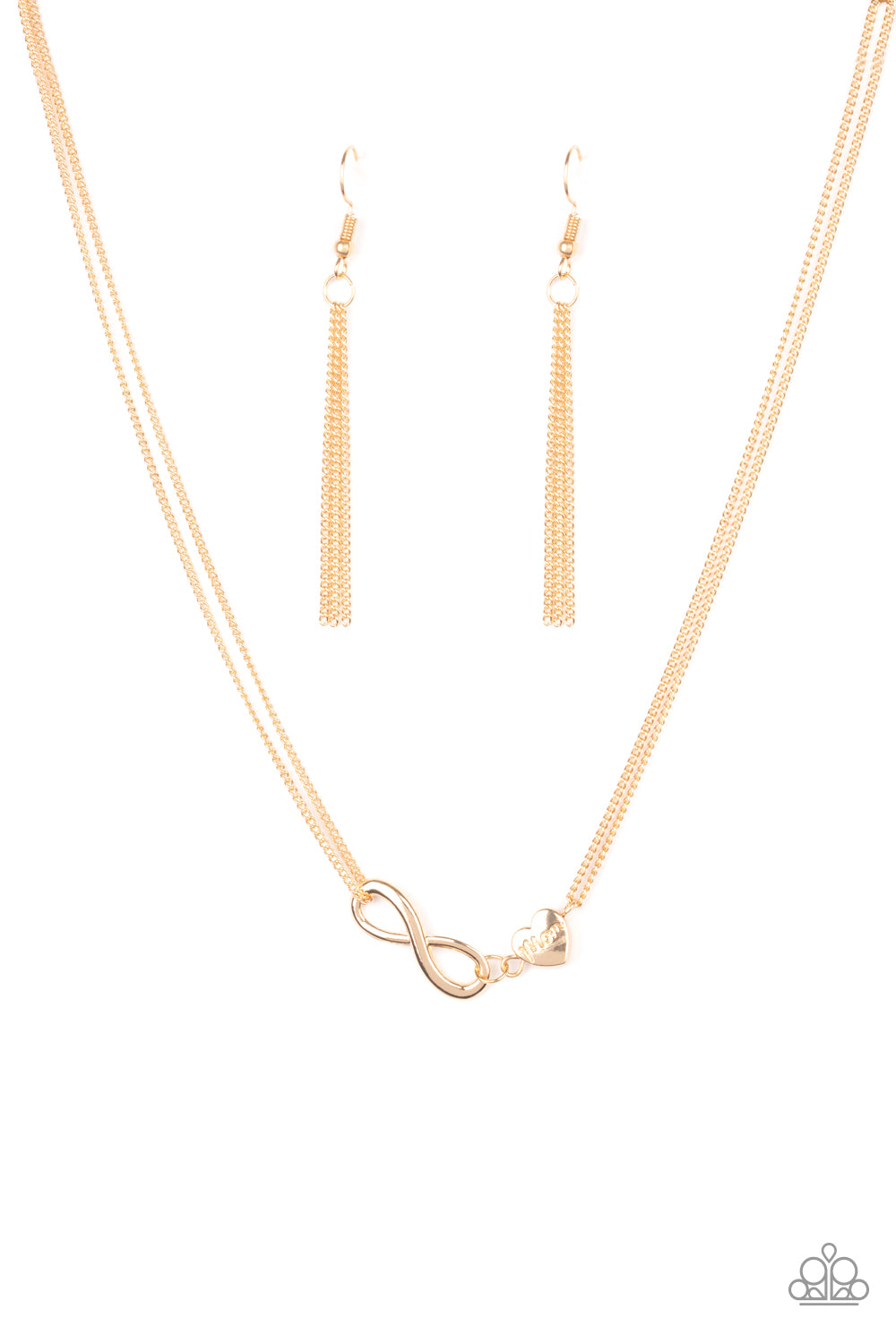 Love Eternally - gold - Paparazzi necklace