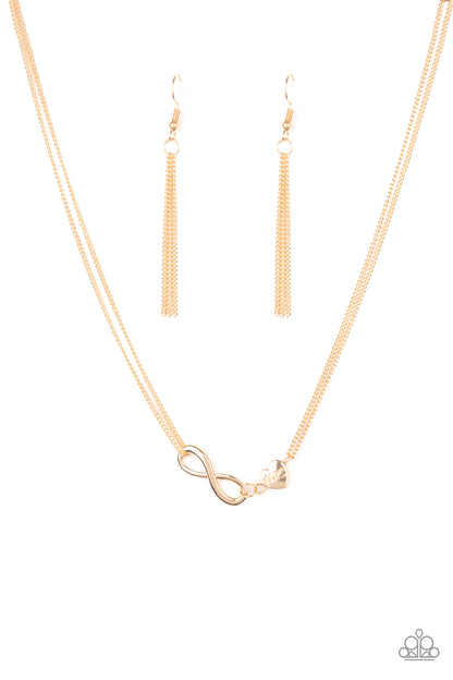 Love Eternally - gold - Paparazzi necklace