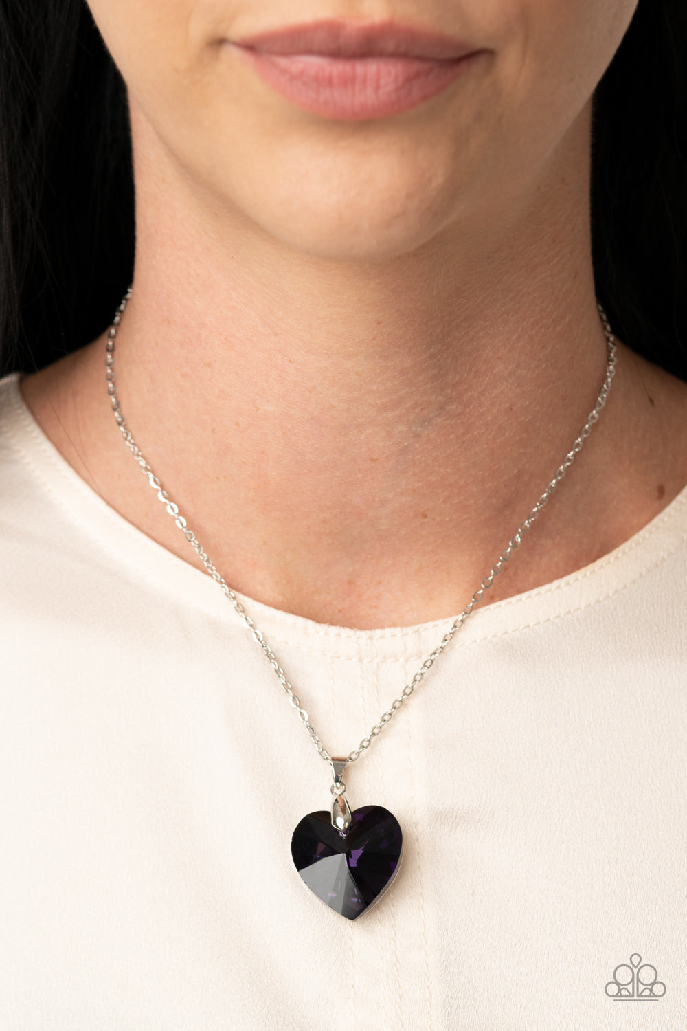 Love Hurts - purple - Paparazzi necklace