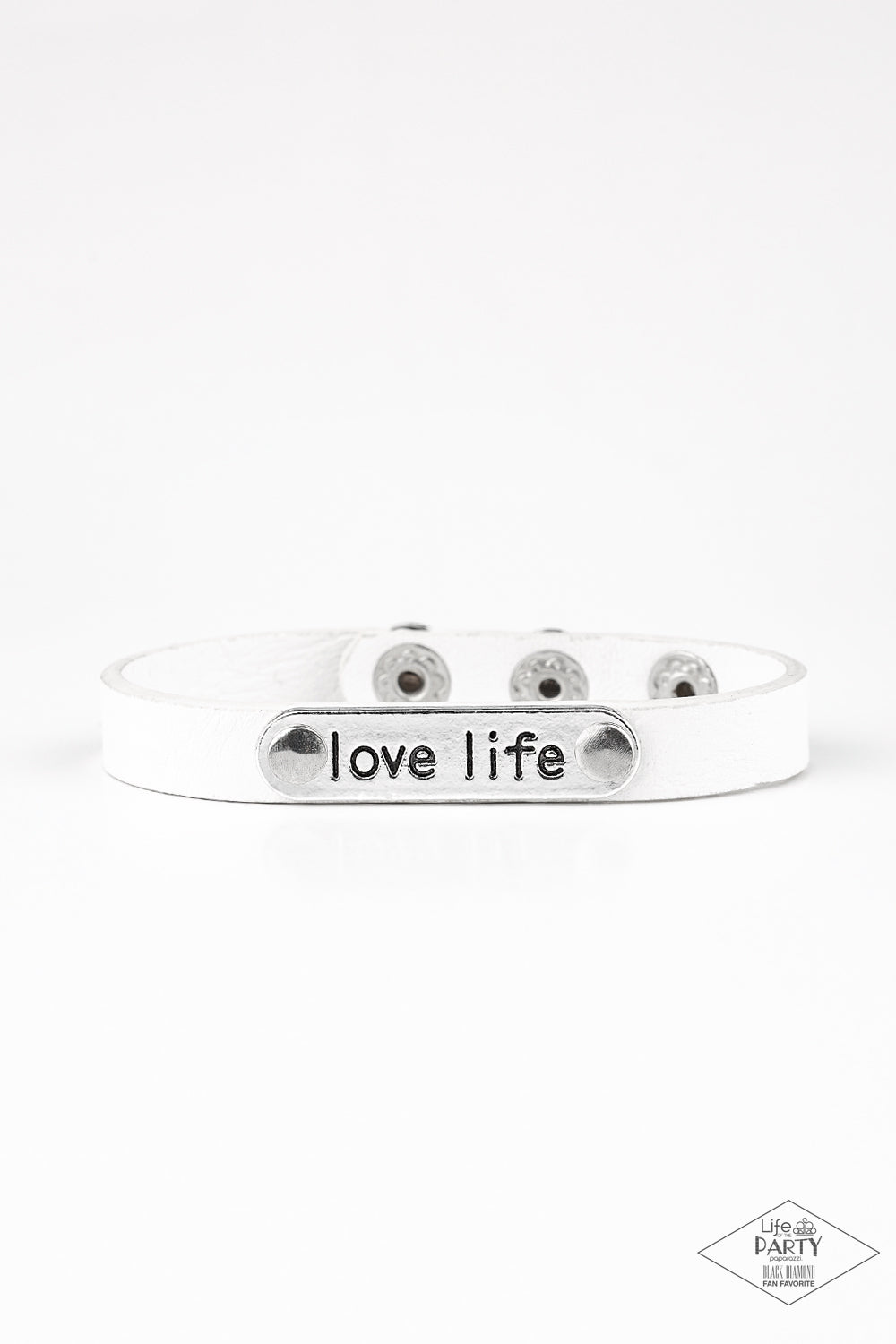Love Life - white - Paparazzi bracelet