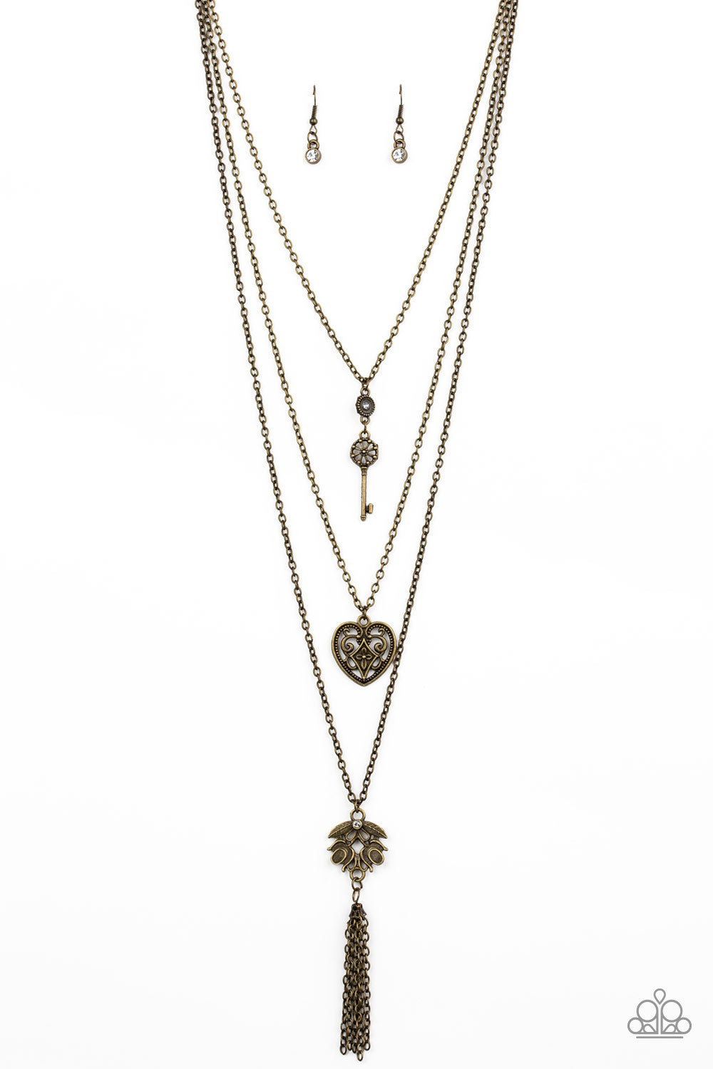 Love Opens All Doors - brass - Paparazzi necklace