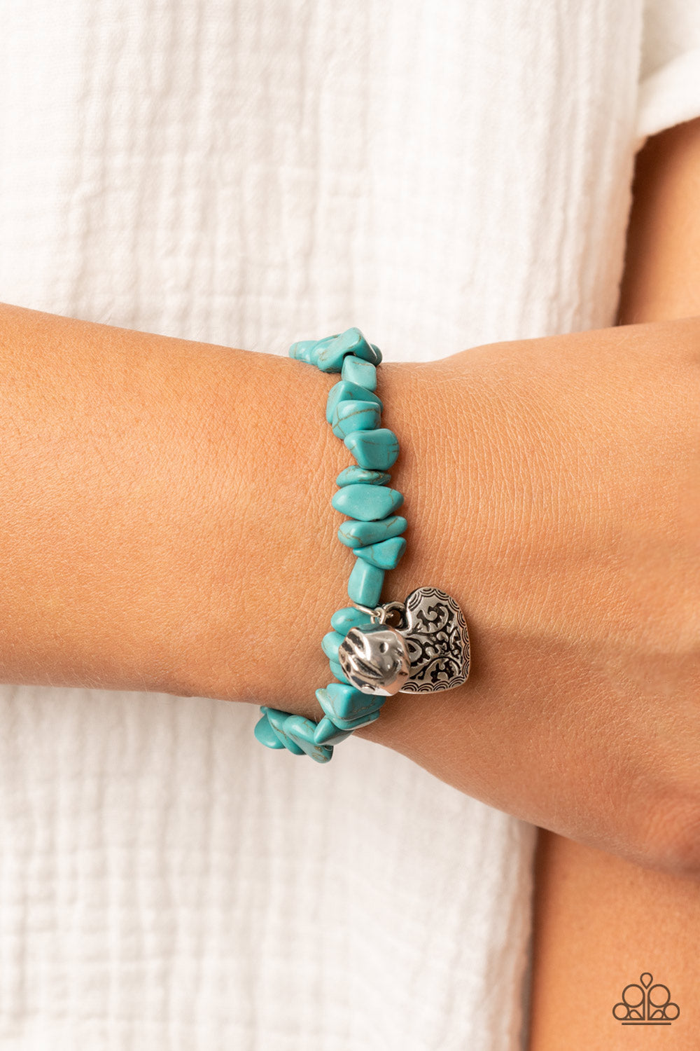 Love You to Pieces​ - blue - Paparazzi bracelet