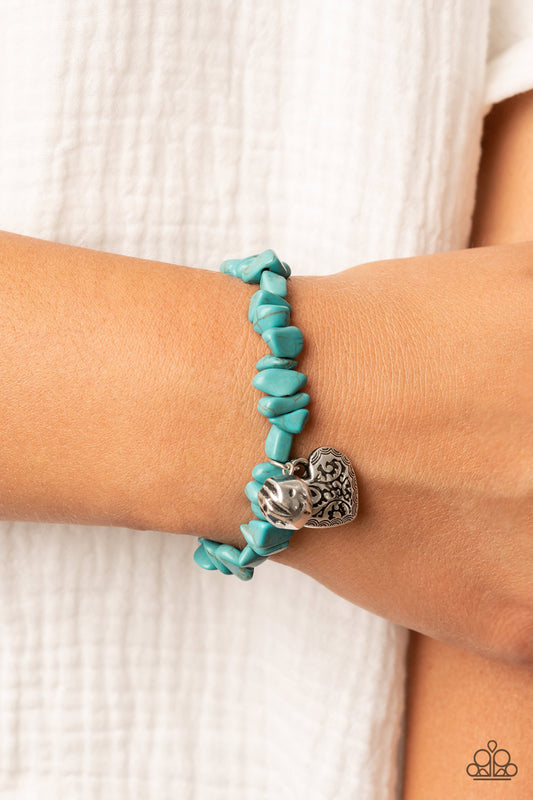 Love You to Pieces​ - blue - Paparazzi bracelet