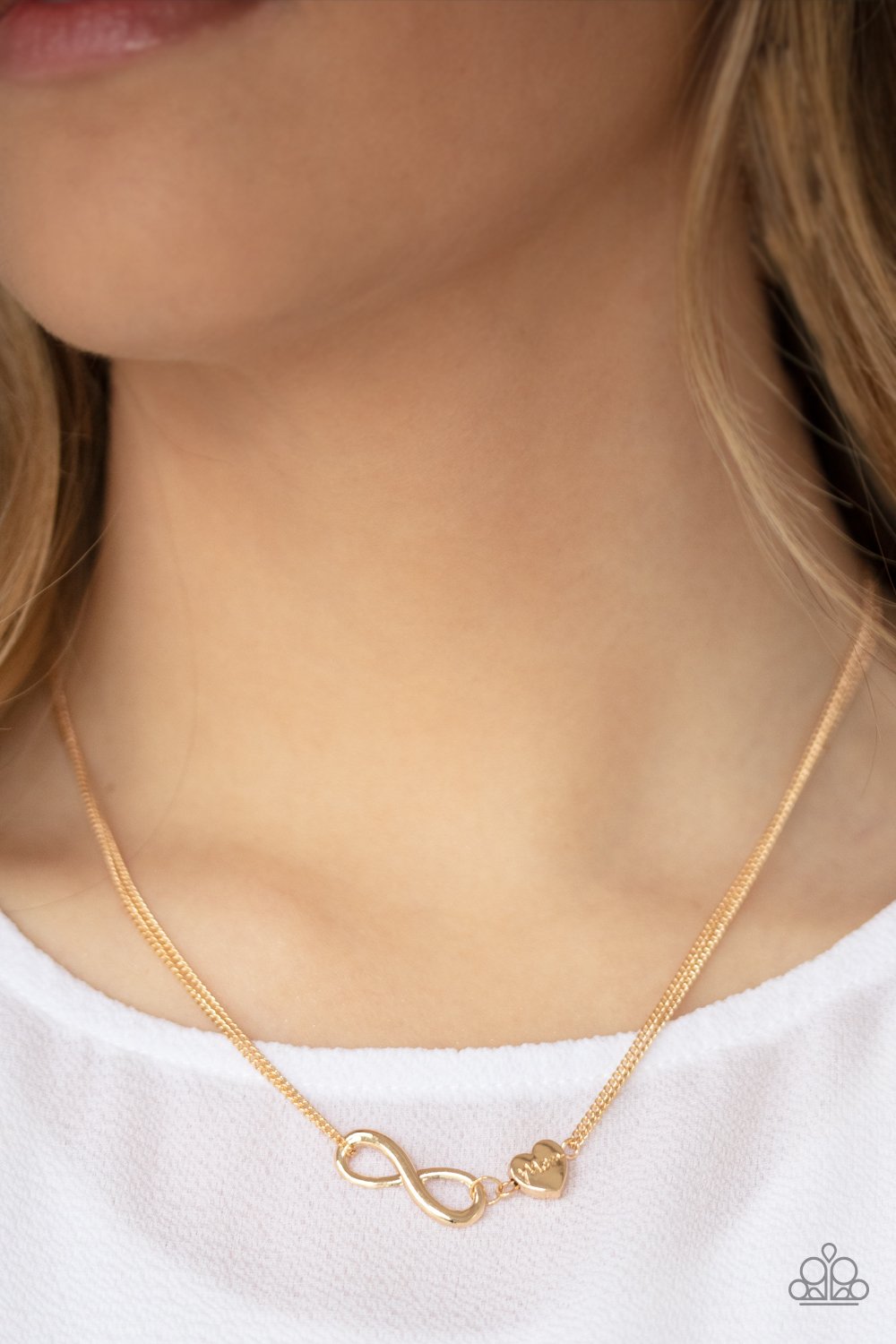 Love Eternally-gold-Paparazzi necklace