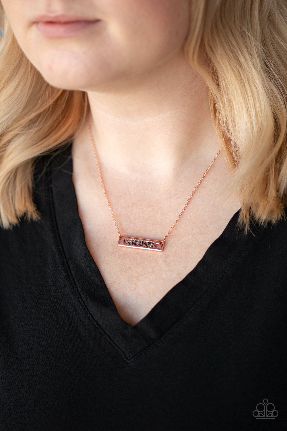 Love One Another - copper - Paparazzi necklace