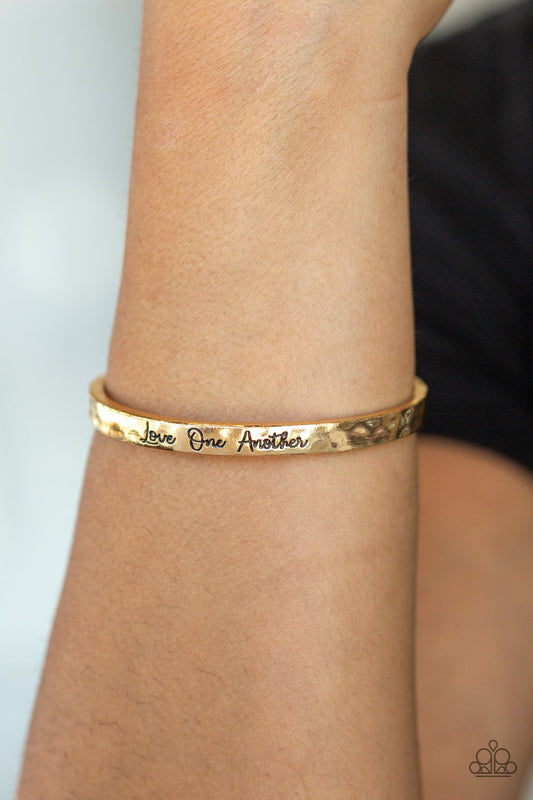 Love One Another - gold - Paparazzi bracelet