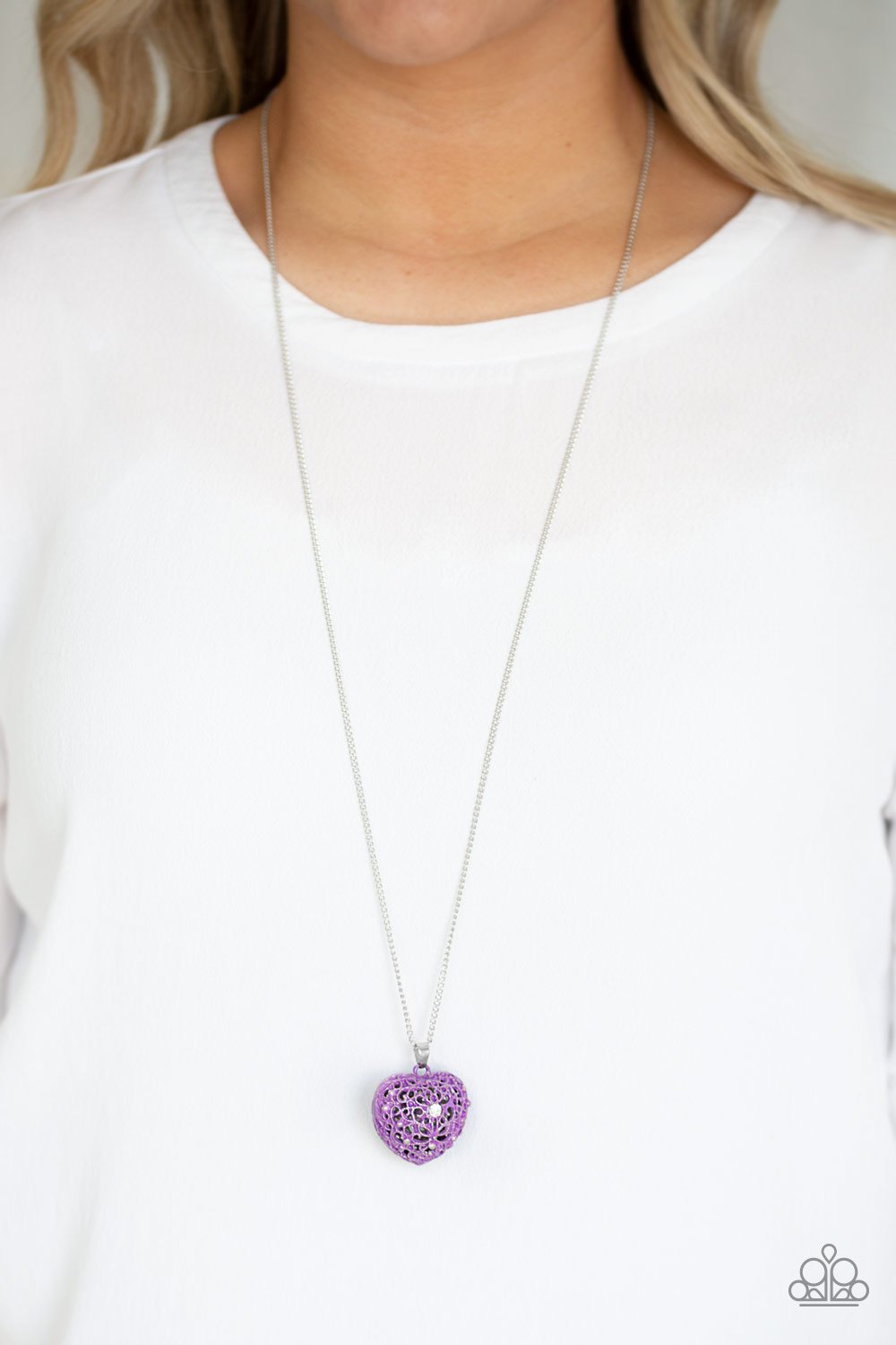 Love is All Around-purple-Paparazzi necklace