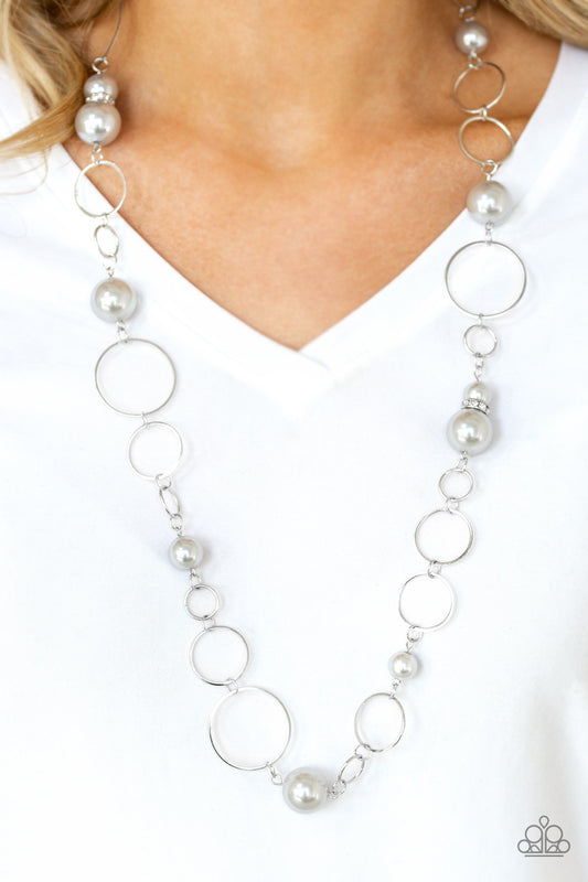 Lovely Lady Luck - silver - Paparazzi necklace