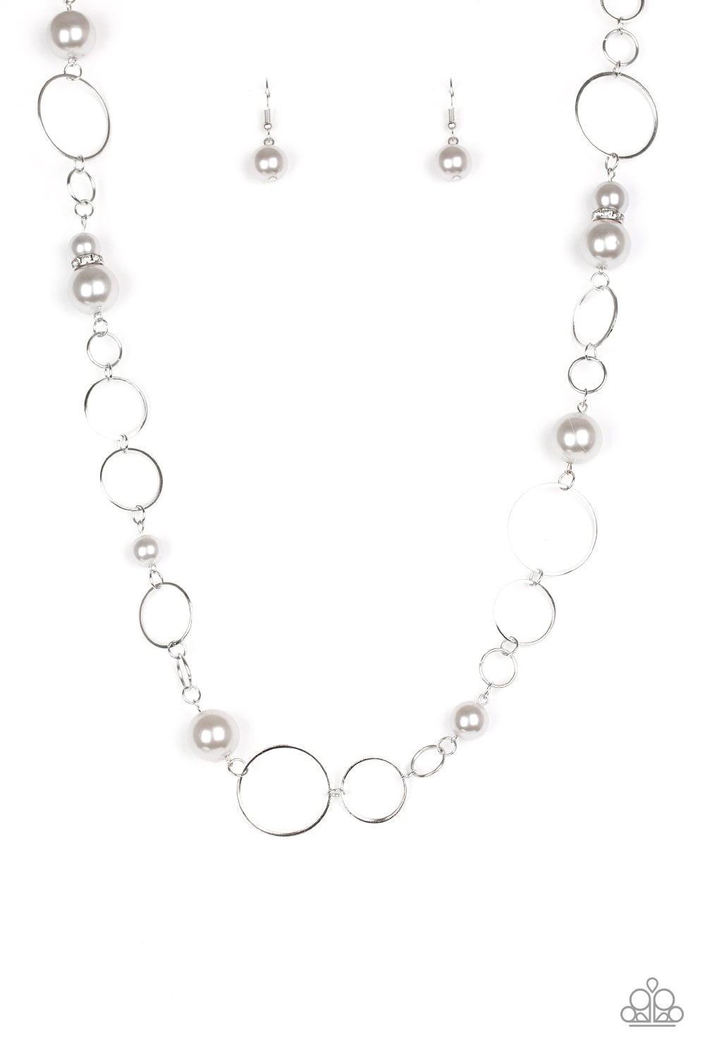 Lovely Lady Luck - silver - Paparazzi necklace